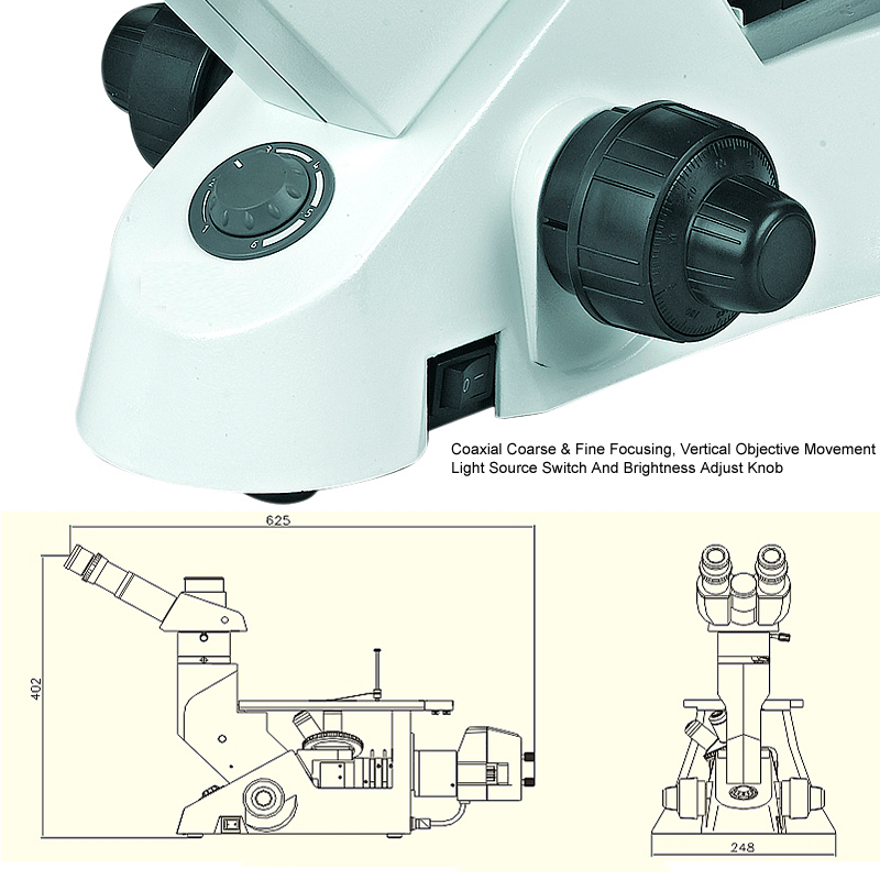 Inverted Metallurgische Microscoop YR0258 – 3
