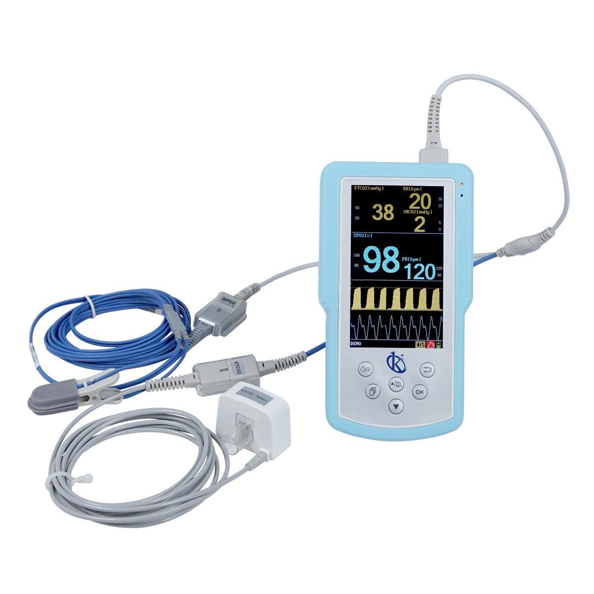 Draagbare Veterinaire Capnograaf & SpO2 Monitor YR06108 - YR06109 – 1